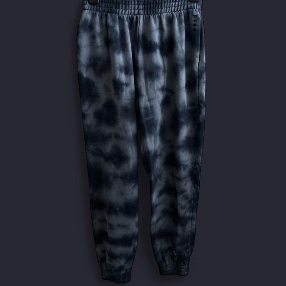 PINK Victoria's Secret Blue Tie-Dye Joggers